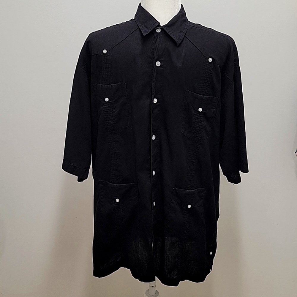 Varadero Black Short Sleeved Shirt Men's Size L Four Pockets Short Sleeved